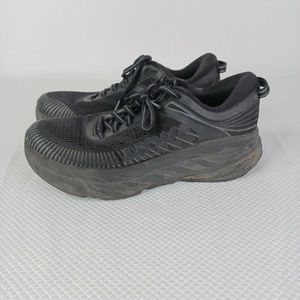 Hoka One One Womens Bondi 7 1110519 Black Running Shoes Sneakers Size 7.5
